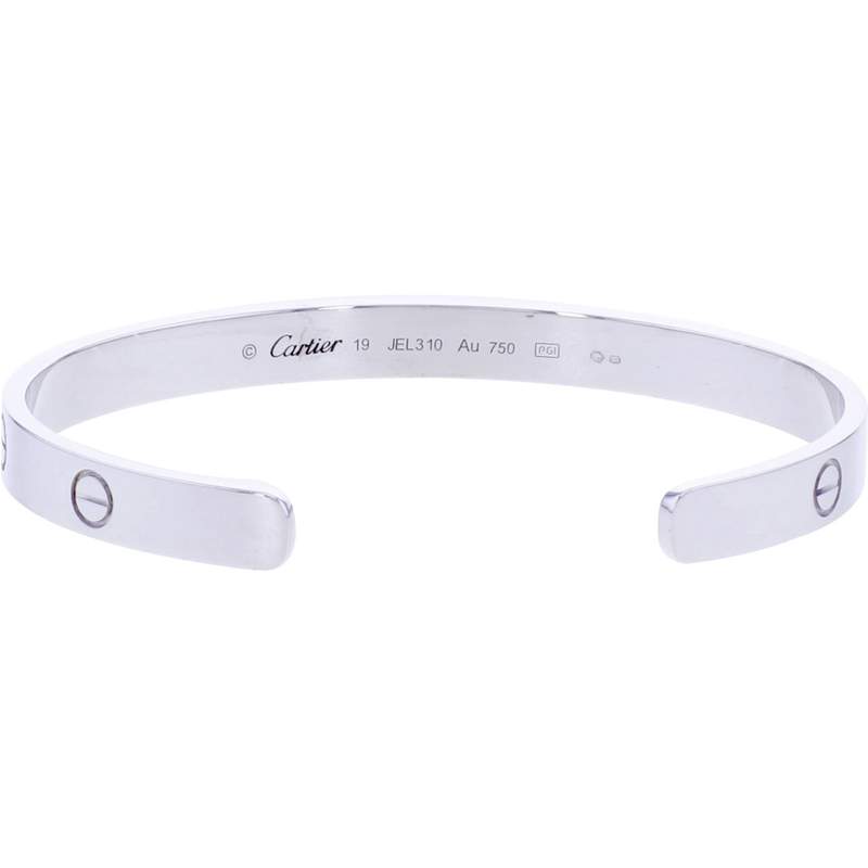 Bracelet d'occasion CARTIER Love Classique mixte or blanc 750/1000 - vue 3