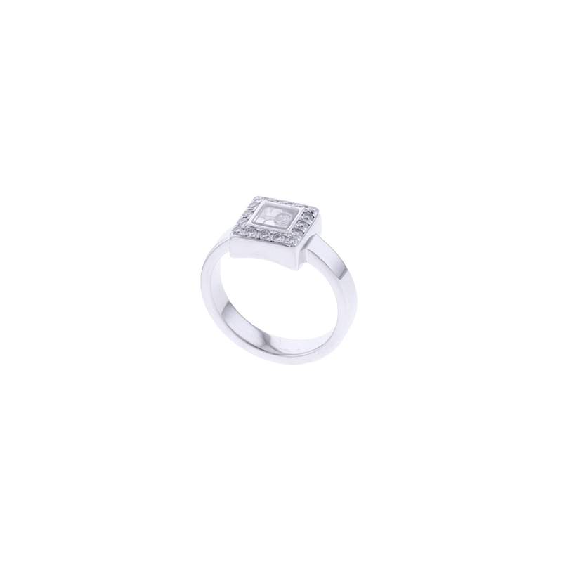 Bague d'occasion CHOPARD Happy Diamonds Icons femme or blanc 750/1000 - vue 1