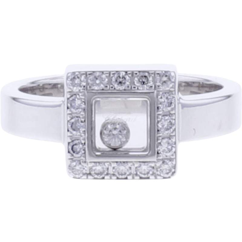 Bague d'occasion CHOPARD Happy Diamonds Icons femme or blanc 750/1000 - vue 2