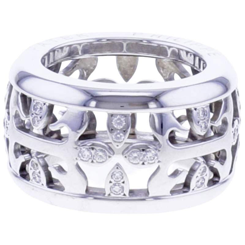 Bague d'occasion PATEK PHILIPPE Bague Diamants Calatrava femme or blanc 750/1000 - vue 2