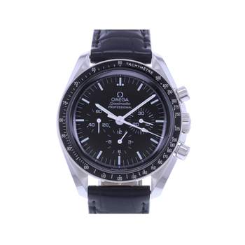 Montre d'occasion OMEGA Speedmaster Moonwatch homme mécanique bracelet cuir d'origine