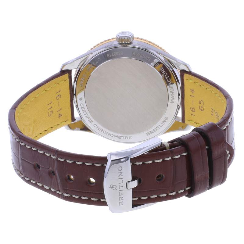 Montre d'occasion BREITLING Navitimer femme quartz bracelet cuir d'origine - vue 3