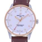 Montre d'occasion BREITLING Navitimer femme quartz bracelet cuir d'origine - vue D1