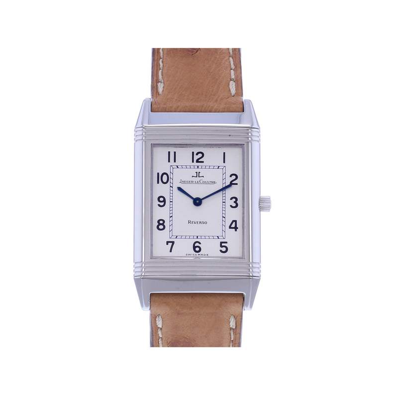 Montre d'occasion JAEGER LECOULTRE Reverso Classique mixte mécanique bracelet cuir d'origine - vue 1
