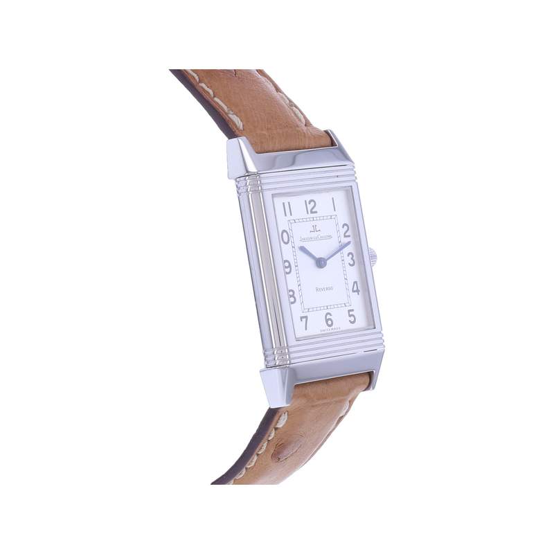 Montre d'occasion JAEGER LECOULTRE Reverso Classique mixte mécanique bracelet cuir d'origine - vue 2