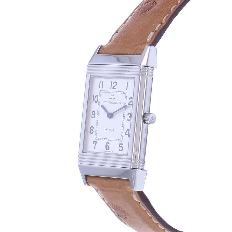 Montre d'occasion JAEGER LECOULTRE Reverso Classique mixte mécanique bracelet cuir d'origine - vue D2