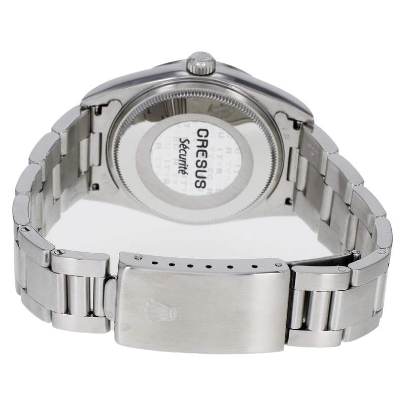 Montre d'occasion ROLEX Air King Precision mixte automatique bracelet acier - vue 3