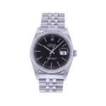 Montre d'occasion ROLEX DateJust 36 mixte automatique bracelet acier - vue 1