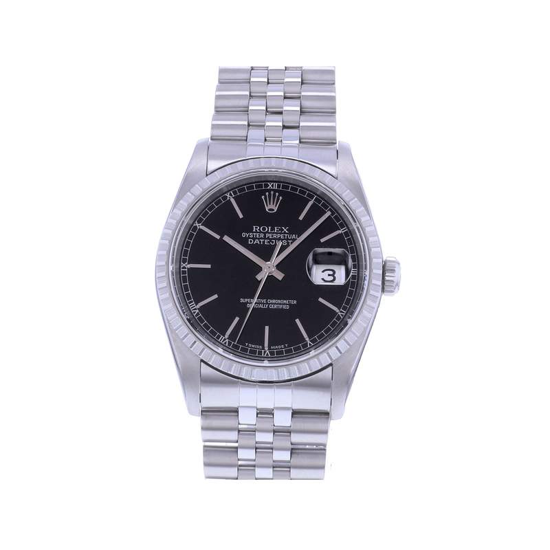 Montre d'occasion ROLEX DateJust 36 mixte automatique bracelet acier - vue 1
