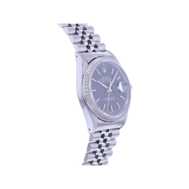 Montre d'occasion ROLEX DateJust 36 mixte automatique bracelet acier - vue 2