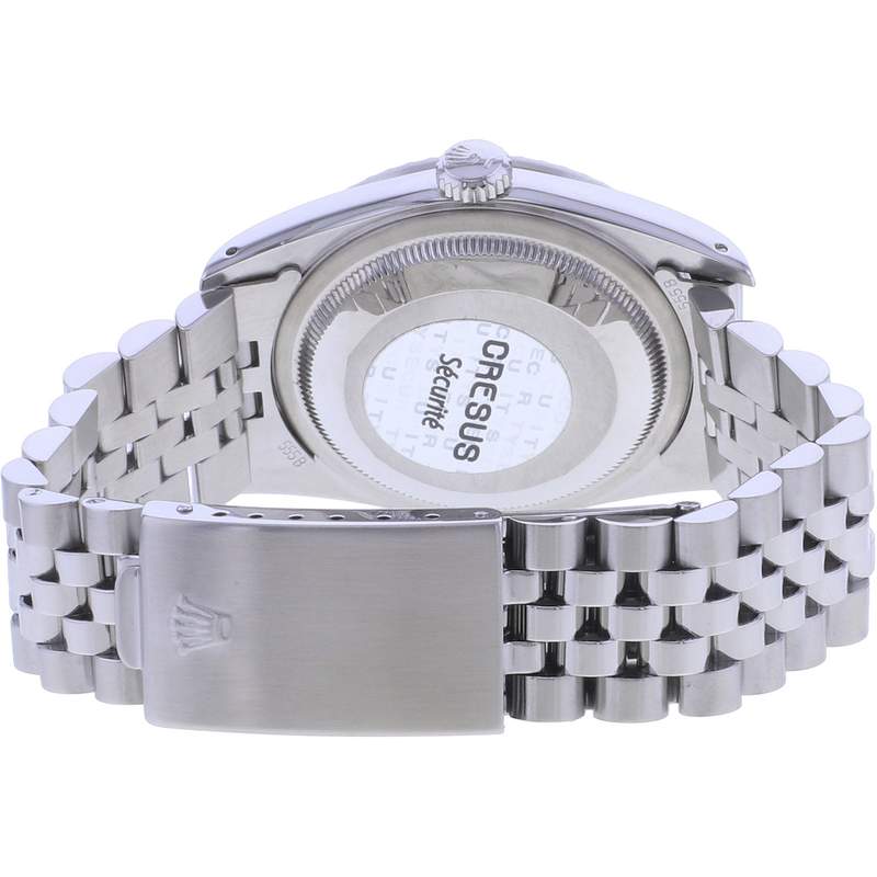 Montre d'occasion ROLEX DateJust 36 mixte automatique bracelet acier - vue 3