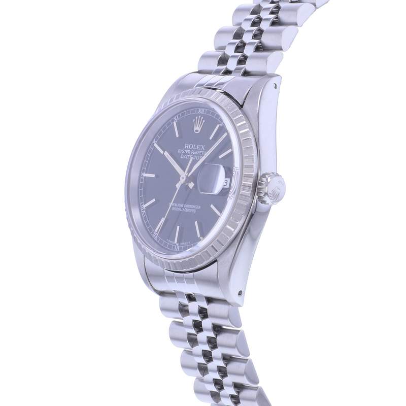 Montre d'occasion ROLEX DateJust 36 mixte automatique bracelet acier - vue D2