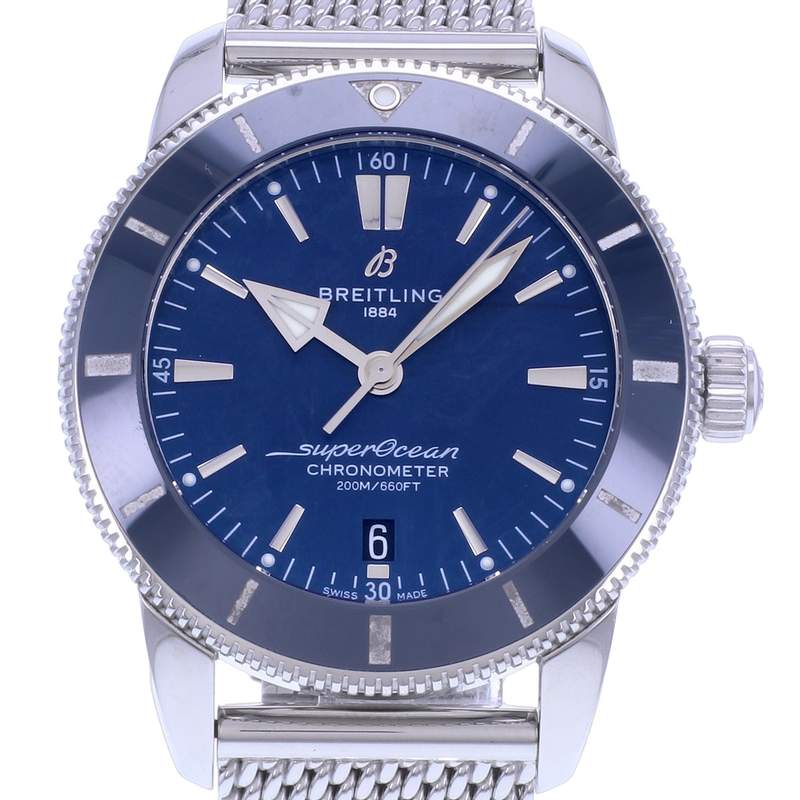 Montre d'occasion BREITLING SuperOcean Heritage B20 homme mouvement automatique certifié (cosc) bracelet acier - vue D1