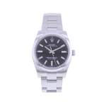 Montre d'occasion ROLEX Oyster Perpetual 34 mm mixte mouvement automatique certifié (cosc) bracelet acier - vue 1