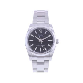 Montre d'occasion ROLEX Oyster Perpetual 34 mm mixte mouvement automatique certifié (cosc) bracelet acier
