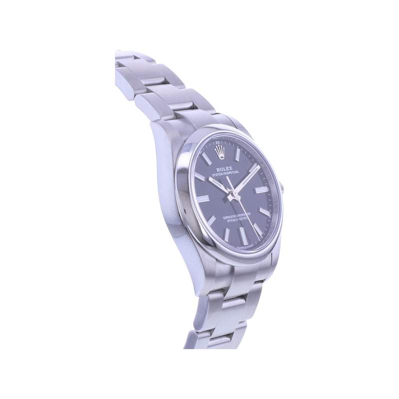 Montre d'occasion ROLEX Oyster Perpetual 34 mm mixte mouvement automatique certifié (cosc) bracelet acier - vue 2