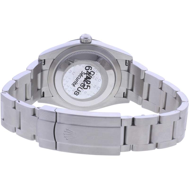 Montre d'occasion ROLEX Oyster Perpetual 34 mm mixte mouvement automatique certifié (cosc) bracelet acier - vue 3