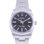 Montre d'occasion ROLEX Oyster Perpetual 34 mm mixte mouvement automatique certifié (cosc) bracelet acier - vue D1