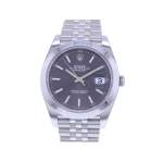 Montre d'occasion ROLEX DateJust 41 homme mouvement automatique certifié (cosc) bracelet acier - vue 1