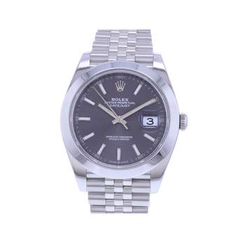 Montre d'occasion ROLEX DateJust 41 homme mouvement automatique certifié (cosc) bracelet acier