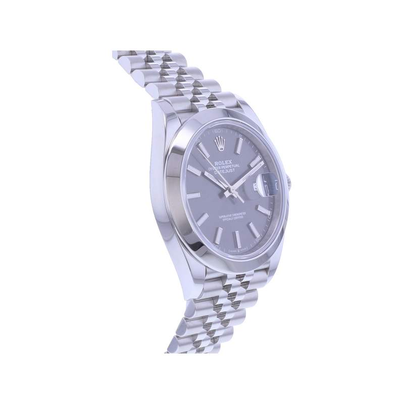 Montre d'occasion ROLEX DateJust 41 homme mouvement automatique certifié (cosc) bracelet acier - vue 2