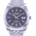 Montre d'occasion ROLEX DateJust 41 homme mouvement automatique certifié (cosc) bracelet acier - vue D1