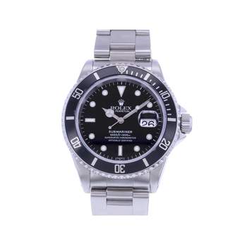 Montre d'occasion ROLEX Submariner Date homme mouvement automatique certifié (cosc) bracelet acier
