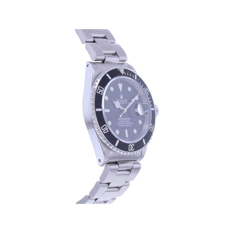 Montre d'occasion ROLEX Submariner Date homme mouvement automatique certifié (cosc) bracelet acier - vue 2