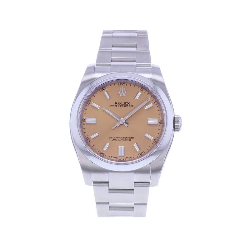 Montre d'occasion ROLEX Oyster Perpetual mixte mouvement automatique certifié (cosc) bracelet acier - vue 1