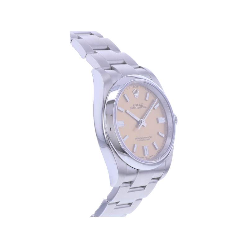 Montre d'occasion ROLEX Oyster Perpetual mixte mouvement automatique certifié (cosc) bracelet acier - vue 2