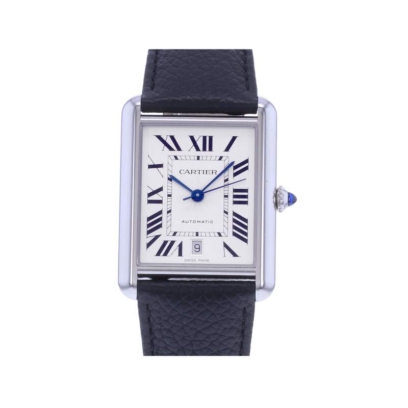 Montre d'occasion CARTIER Tank Must XL homme automatique bracelet cuir d'origine - vue 1