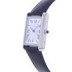 Montre d'occasion CARTIER Tank Must XL homme automatique bracelet cuir d'origine - vue D2