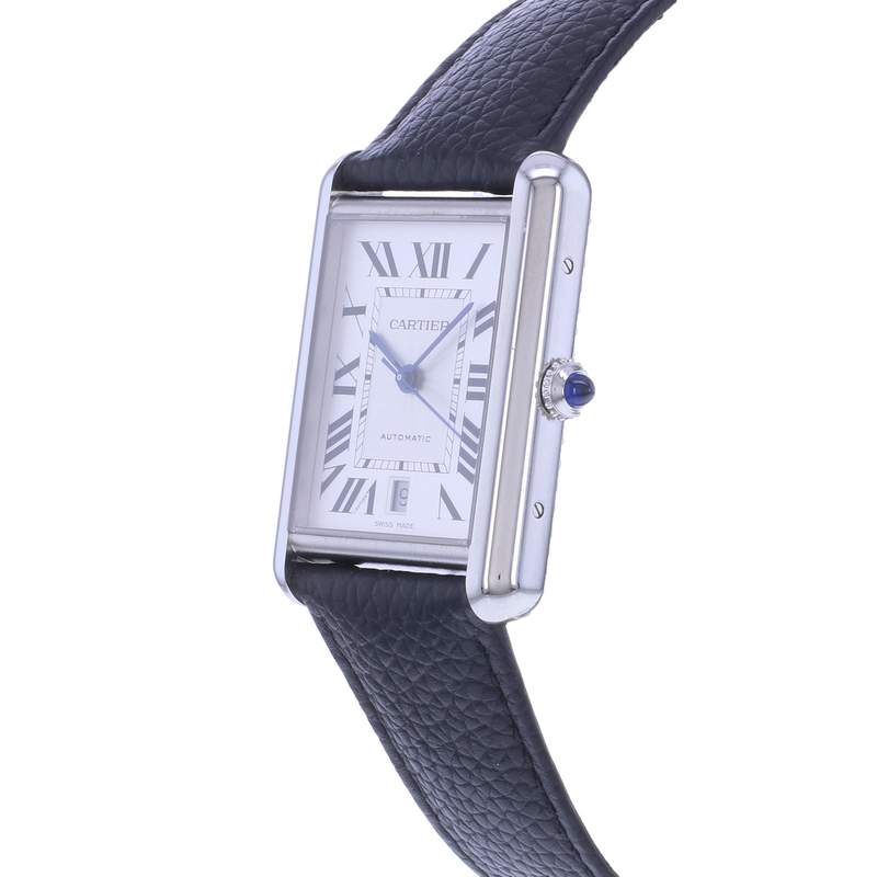 Montre d'occasion CARTIER Tank Must XL homme automatique bracelet cuir d'origine - vue D2