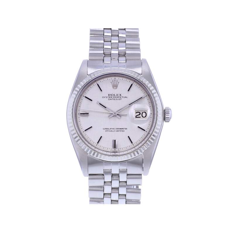 Montre d'occasion ROLEX DateJust 36 mixte mouvement automatique certifié (cosc) bracelet acier - vue 1