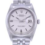 Montre d'occasion ROLEX DateJust 36 mixte mouvement automatique certifié (cosc) bracelet acier - vue D1