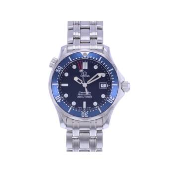 Montre d'occasion OMEGA Seamaster 300 Medium homme quartz bracelet acier