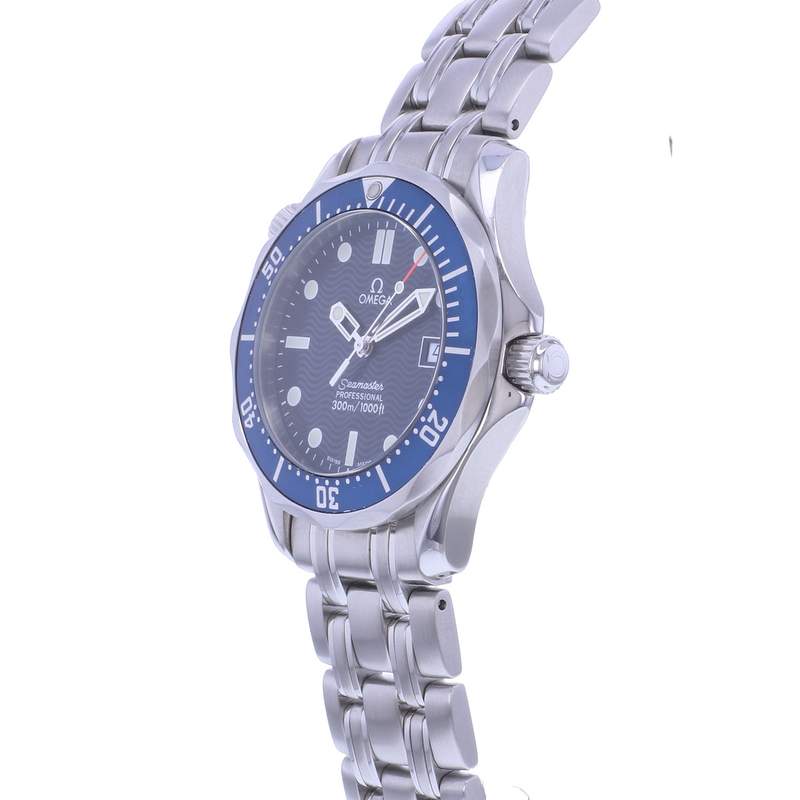 Montre d'occasion OMEGA Seamaster 300 Medium homme quartz bracelet acier - vue D2