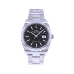 Montre d'occasion ROLEX DateJust 36 homme mouvement automatique certifié (cosc) bracelet acier - vue 1
