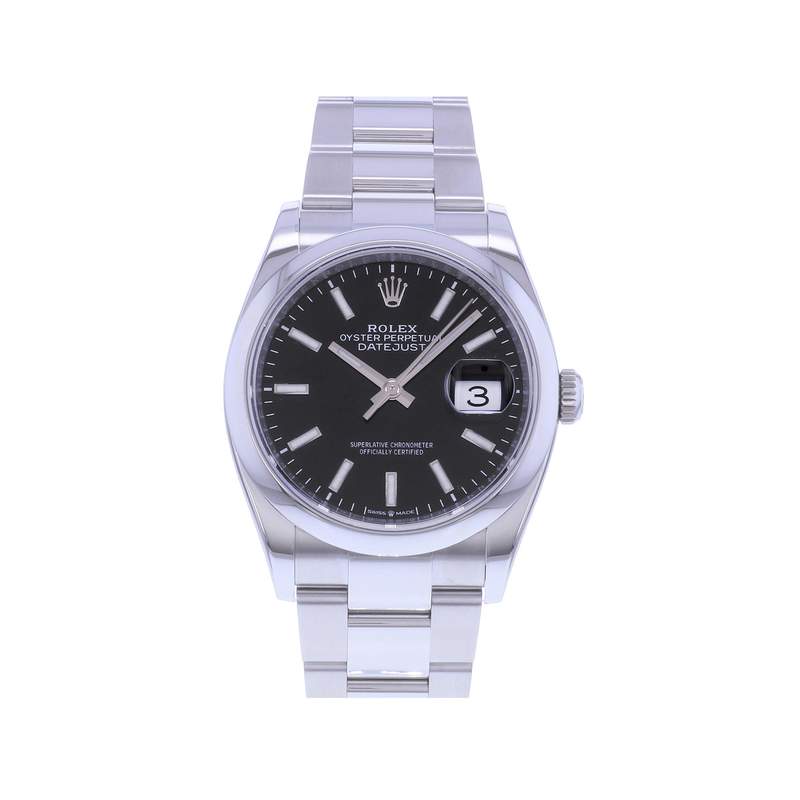 Montre d'occasion ROLEX DateJust 36 homme mouvement automatique certifié (cosc) bracelet acier - vue 1