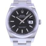 Montre d'occasion ROLEX DateJust 36 homme mouvement automatique certifié (cosc) bracelet acier - vue D1