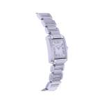 Montre d'occasion CARTIER Tank Française Mini femme quartz bracelet acier - vue 2