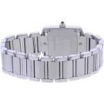 Montre d'occasion CARTIER Tank Française Mini femme quartz bracelet acier - vue 3