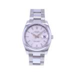 Montre d'occasion ROLEX Oyster Perpetual Date mixte mouvement automatique certifié (cosc) bracelet acier - vue 1