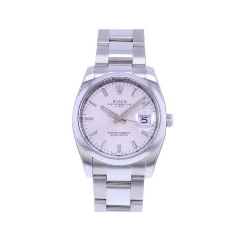 Montre d'occasion ROLEX Oyster Perpetual Date mixte mouvement automatique certifié (cosc) bracelet acier