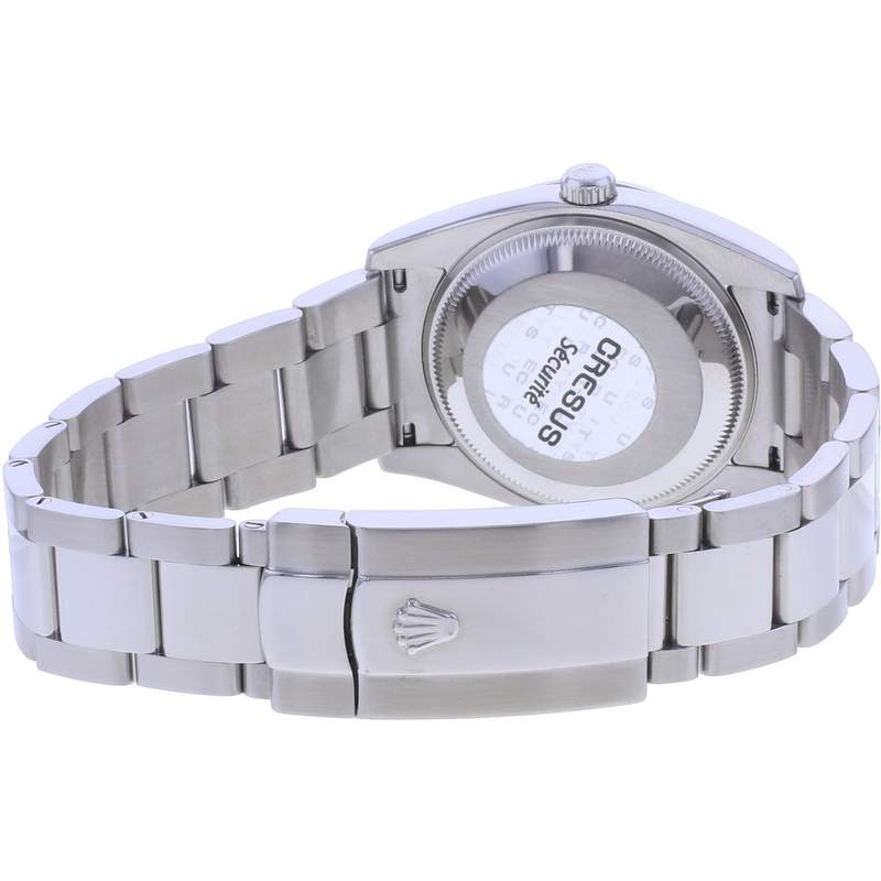 Montre d'occasion ROLEX Oyster Perpetual Date mixte mouvement automatique certifié (cosc) bracelet acier - vue 3