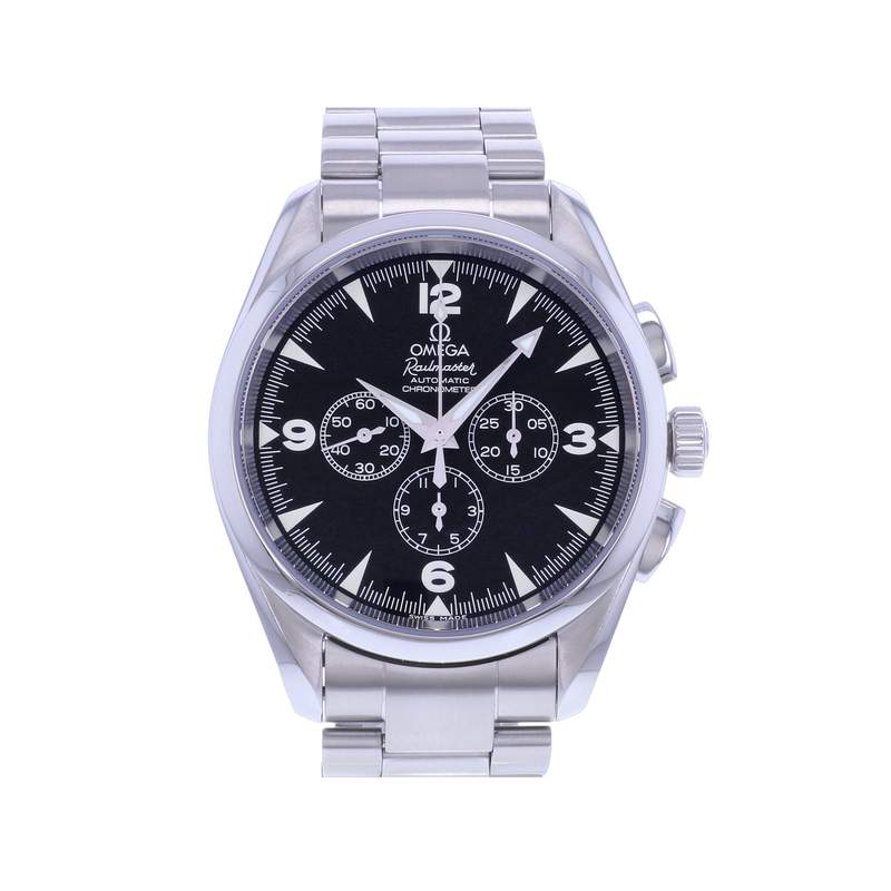 Montre d'occasion OMEGA Railmaster homme mouvement automatique certifié (cosc) bracelet acier - vue 1