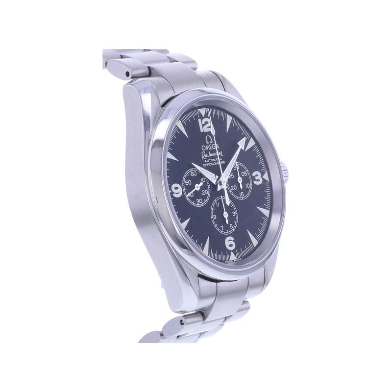 Montre d'occasion OMEGA Railmaster homme mouvement automatique certifié (cosc) bracelet acier - vue 2