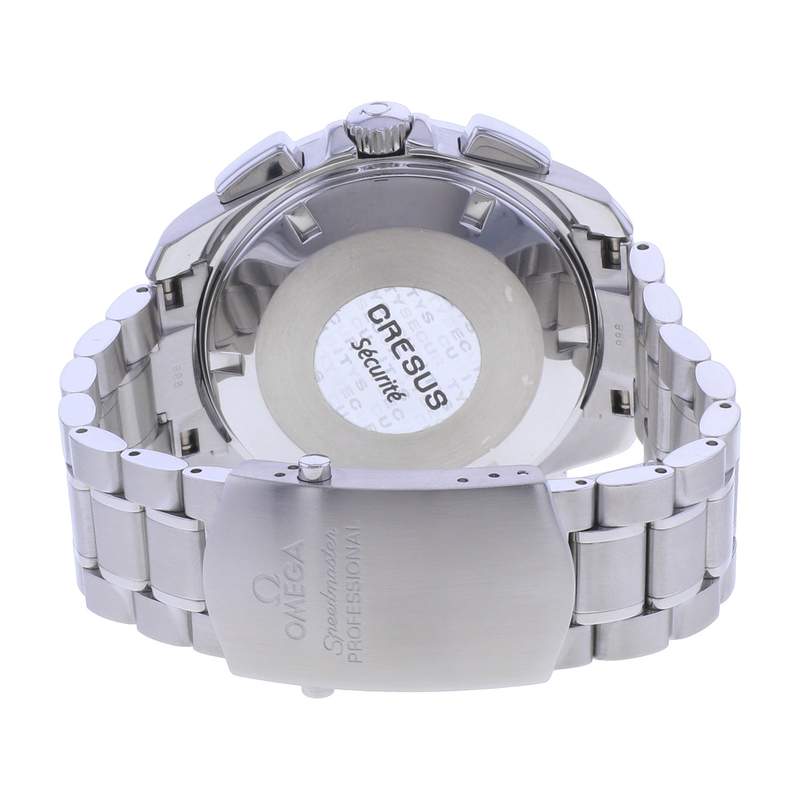 Montre d'occasion OMEGA Speedmaster Split Second homme mouvement automatique certifié (cosc) bracelet acier - vue 3