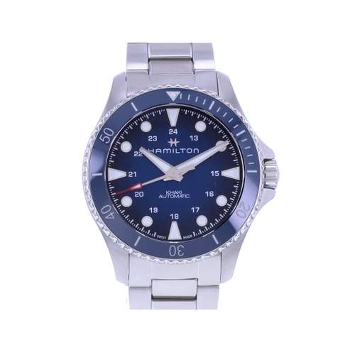 Montre d'occasion HAMILTON Khaki Navy Scuba homme automatique bracelet acier