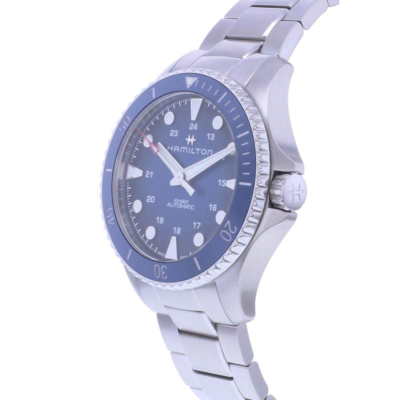Montre d'occasion HAMILTON Khaki Navy Scuba homme automatique bracelet acier - vue D2